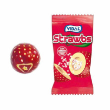 CHICLE STRAWBS ESTUCHE 200 UNIDADES unidad