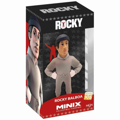 imagen 5 de figura minix de rocky balboa entrenamiento de 12cm