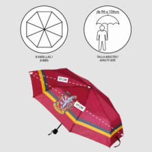 imagen 4 de paraguas manual plegable harry potter gryffindor