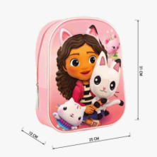 imagen 2 de mochila infantil 3d gabbys dollhouse