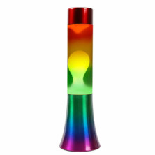 Imagen lámpara de lava arco iris de 30cm