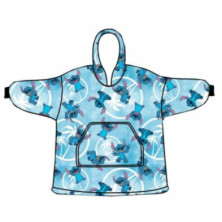 Imagen sudadera poncho adulto lilo & stitch azul