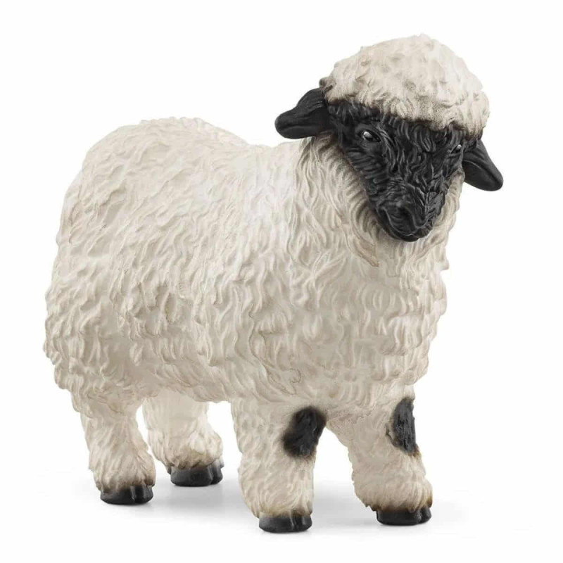Figura oveja de nariz negra de valais schleich