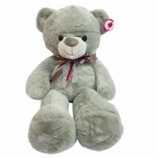 Imagen oso de peluche smile gris 80cm