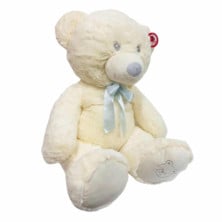 Imagen oso de peluche blanco 80cm