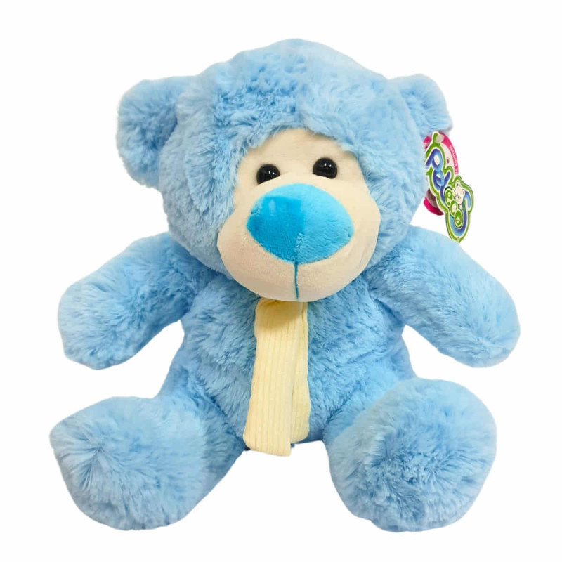 Imagen oso de peluche azul 30cm
