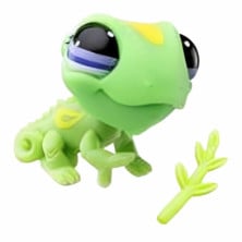 Imagen figura littlest pet shop hungry chameleon