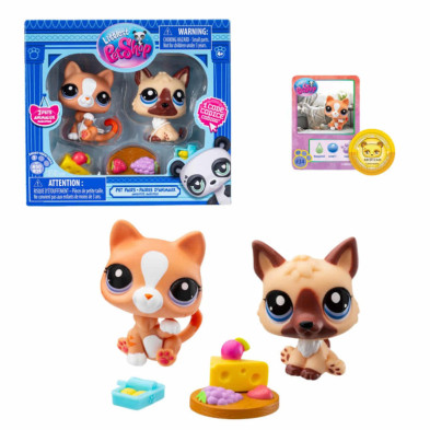 Set 2 figuras littlest pet shop serie 1 34 30 hipergol