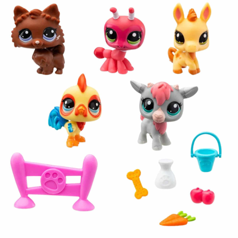 Imagen pack de 5 figuras littlest pet shop