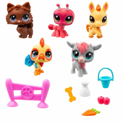 Imagen pack de 5 figuras littlest pet shop