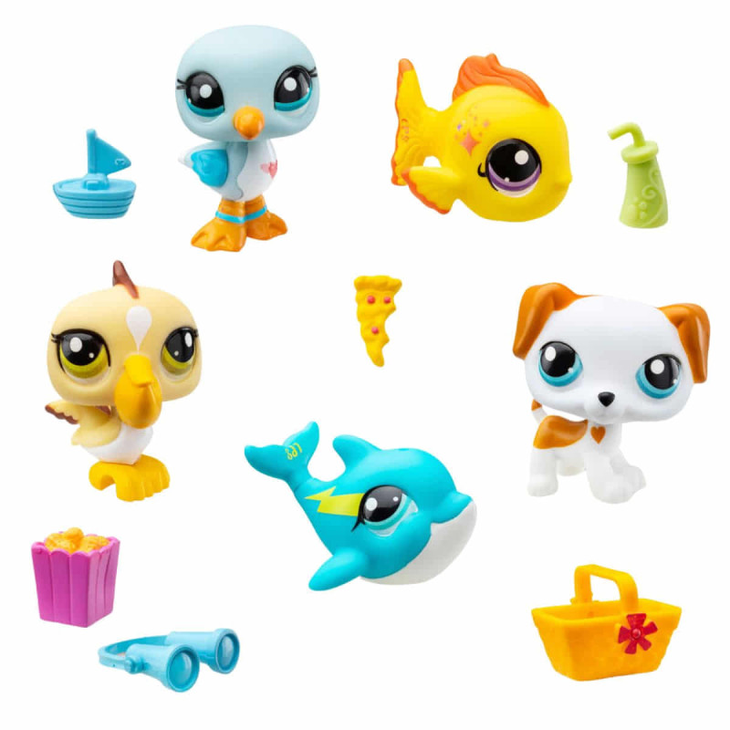 Imagen pack de 5 figuras littlest pet shop