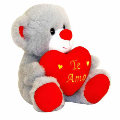 Oso Peluche Corazón Rojo Te Amo Sonido Regalo Valentín