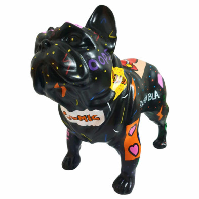 imagen 1 de figura bulldog frances 30cm pat pop juliani