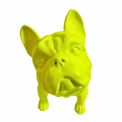 imagen 1 de figura bulldog frances 22cm neon yellow juliani