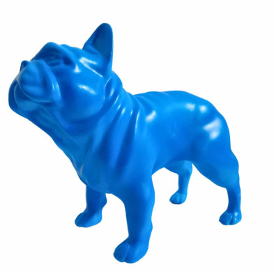 imagen 1 de figura bulldog frances 22cm neon blue juliani