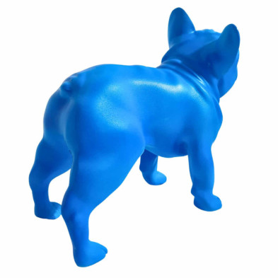 imagen 2 de figura bulldog frances 22cm neon blue juliani