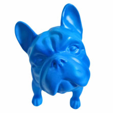 imagen 3 de figura bulldog frances 22cm neon blue juliani