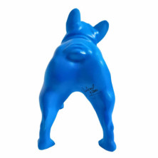 imagen 4 de figura bulldog frances 22cm neon blue juliani