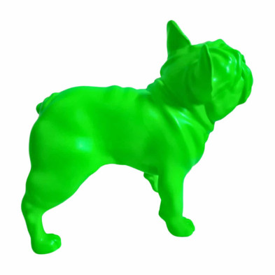 imagen 4 de figura bulldog frances 30cm neon green juliani