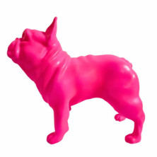 imagen 2 de figura bulldog frances 30cm neon pink juliani