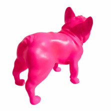 imagen 4 de figura bulldog frances 30cm neon pink juliani