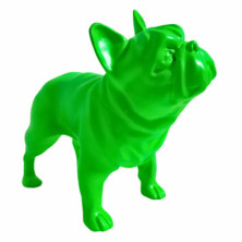 imagen 1 de figura bulldog frances 22cm neon green juliani