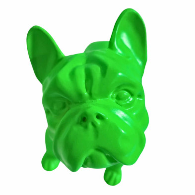 imagen 3 de figura bulldog frances 22cm neon green juliani