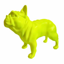Imagen figura bulldog frances 30cm neon yellow juliani