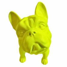 imagen 1 de figura bulldog frances 30cm neon yellow juliani
