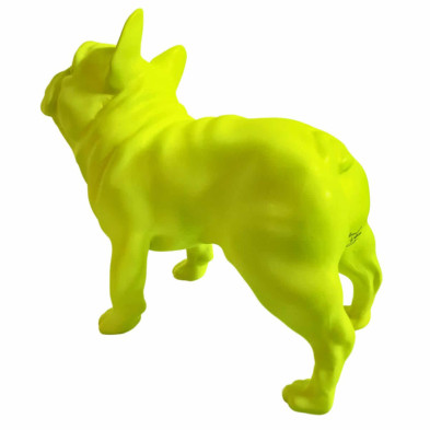 imagen 2 de figura bulldog frances 30cm neon yellow juliani
