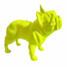 imagen 4 de figura bulldog frances 30cm neon yellow juliani