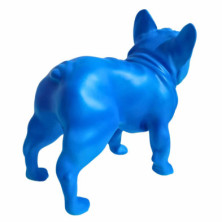 imagen 1 de figura bulldog frances 30cm neon blue juliani