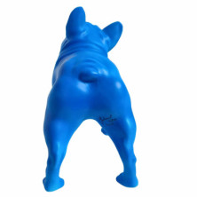 imagen 3 de figura bulldog frances 30cm neon blue juliani