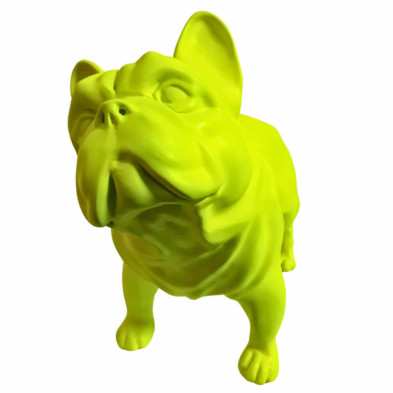 imagen 1 de figura bulldog frances 47cm neon yellow julian