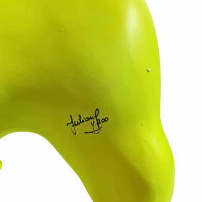 imagen 2 de figura bulldog frances 47cm neon yellow julian