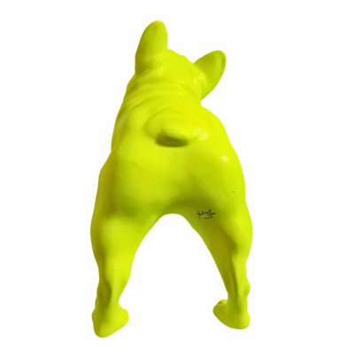 imagen 4 de figura bulldog frances 47cm neon yellow julian
