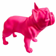 Imagen figura bulldog frances 47cm neon pink julian