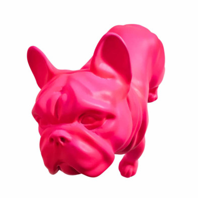 imagen 5 de figura bulldog frances 47cm neon pink julian