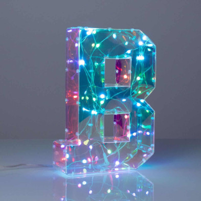 imagen 1 de lámpara letra b iluminada + hub usb