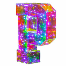 LÁMPARA LETRA P ILUMINADA + HUB USB