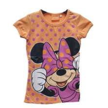 Imagen camiseta con lunares minnie naranja