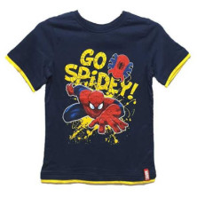CAMISETA NIÑO SPIDERMAN GO SPIDEY NEGRA
