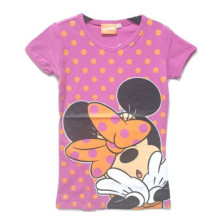 CAMISETA CON LUNARES MINNIE MOUSE ROSA