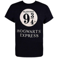 Imagen camiseta harry potter anden 9 3/4 negra