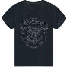 Imagen CAMISETA HARRY POTTER HOGWARTS NEGRA TALLA M