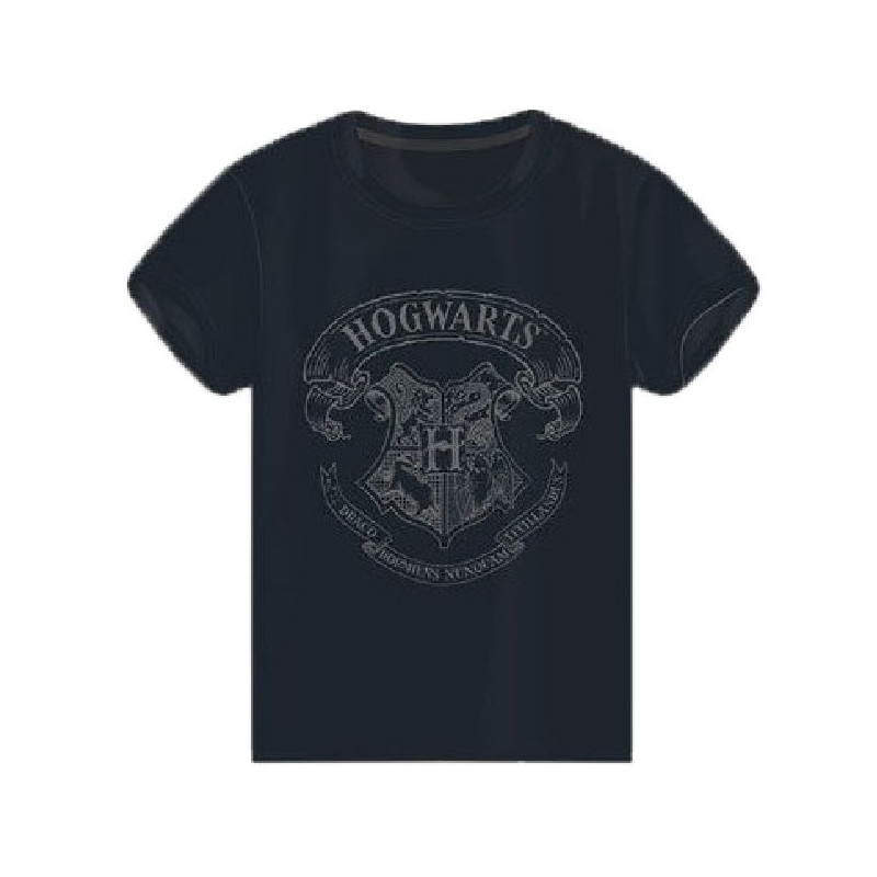 Imagen CAMISETA HARRY POTTER HOGWARTS NEGRA TALLA M