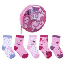 Imagen pack calcetines 5 piezas peppa pig t 19/20