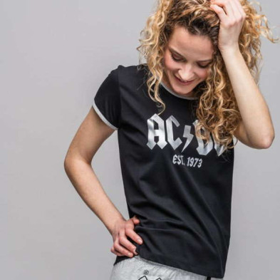 Imagen 6 de PIJAMA CORTO SINGLE JERSEY ACDC TALLA M