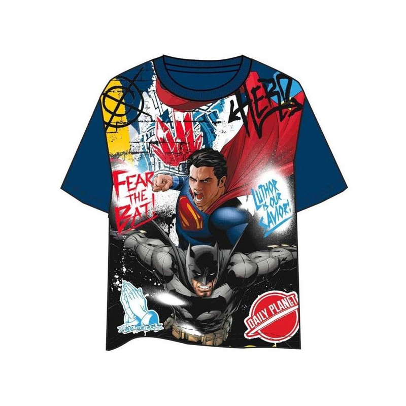 Camiseta batman v superman azul marino hipergol