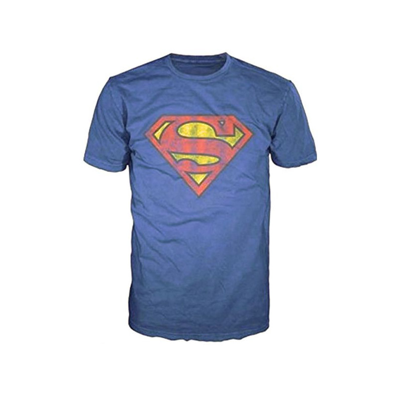 Camiseta para Adulto con Logo de Superman en Azul  Ropa DC Comics - ¡Luce  el emblema del Hombre de Acero! 